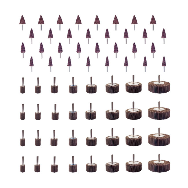 Consumibles para el pulido 60/80/120/240 Cristales Abrasivo Rueda de colgajo Óxido de aluminio para el pulido 5