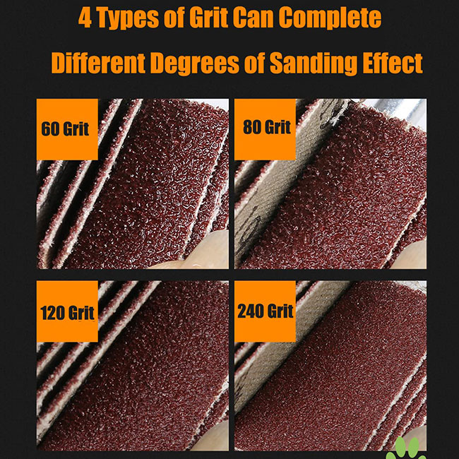 Consumibles para el pulido 60/80/120/240 Cristales Abrasivo Rueda de colgajo Óxido de aluminio para el pulido 7