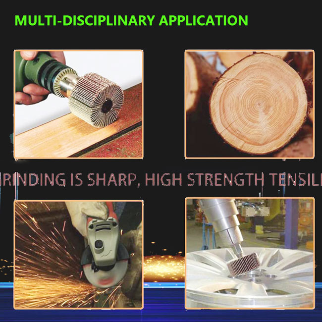 Consumibles para el pulido 60/80/120/240 Cristales Abrasivo Rueda de colgajo Óxido de aluminio para el pulido 10