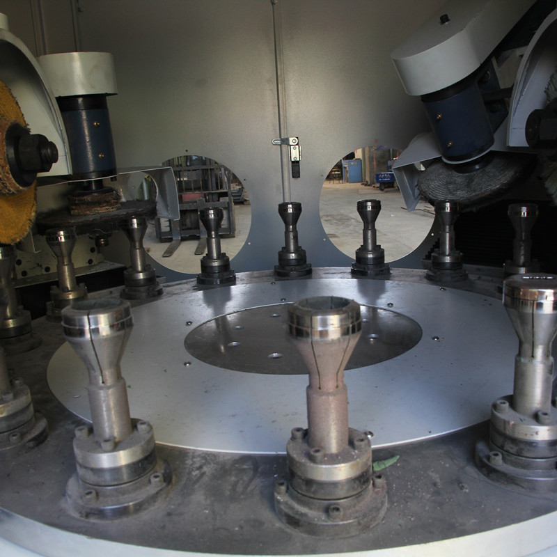 Tabla rotatoria automática de pulido de la máquina pulidora de la cabeza 6 para el metal del producto de la bóveda