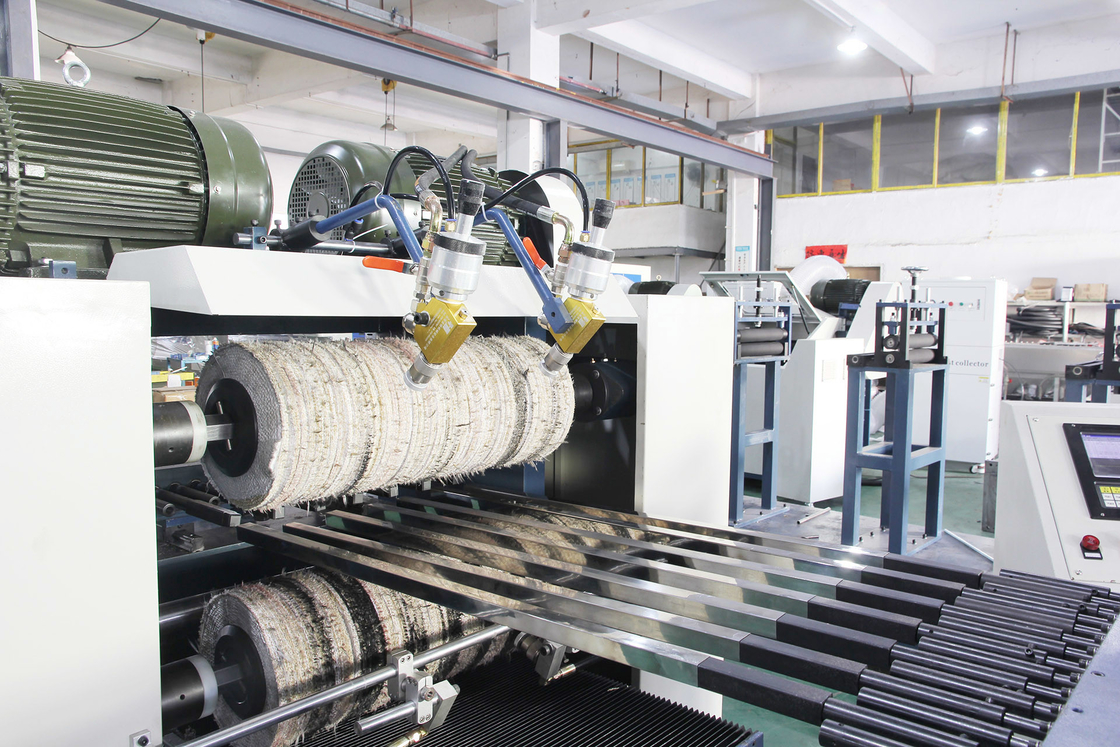 CA echada a un lado doble 220V de la máquina pulidora del PLC de la hoja para el tubo de acero inoxidable del cuadrado