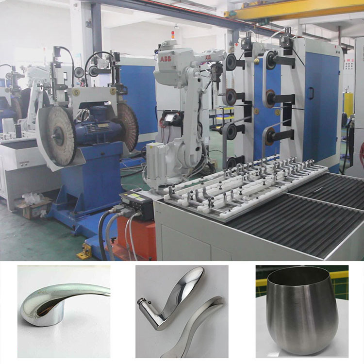 Brazo robótico pulidoro de pulido completamente automático de la máquina ABB con para el espejo o la rayita