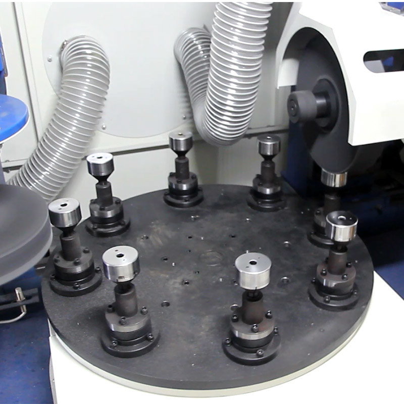 Disco Cnc de cuatro estaciones automático cilíndrico metálico espejo herramienta de rectificación Cnc máquina de pulido eléctrico para acero inoxidable
