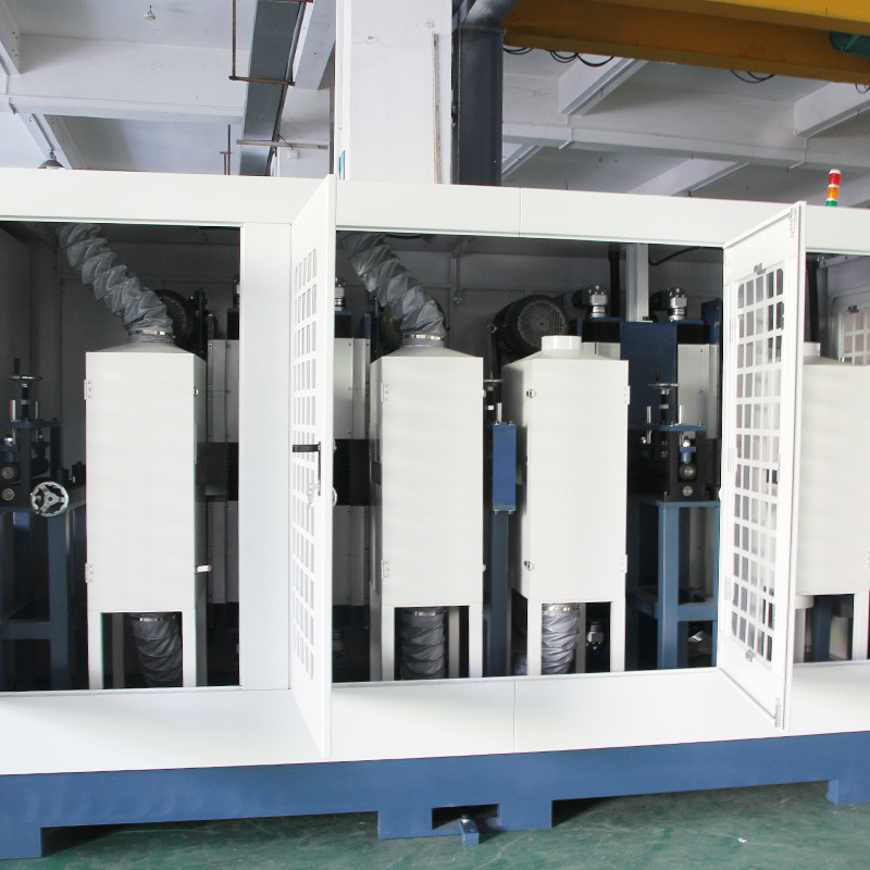 Máquina de pulido de bobinas de superficie de aluminio de doble cara y ecológica de 8 cabezas estándar