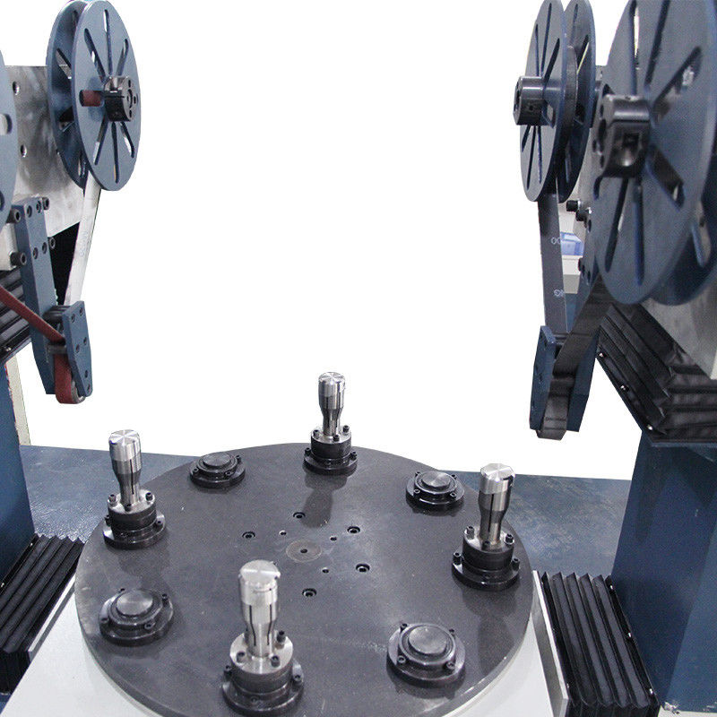 No.4 Capa exterior de metal Industrial de doble cabeza de lija de disco de pulido de la máquina de alambre de dibujo de la máquina para alambre de acero