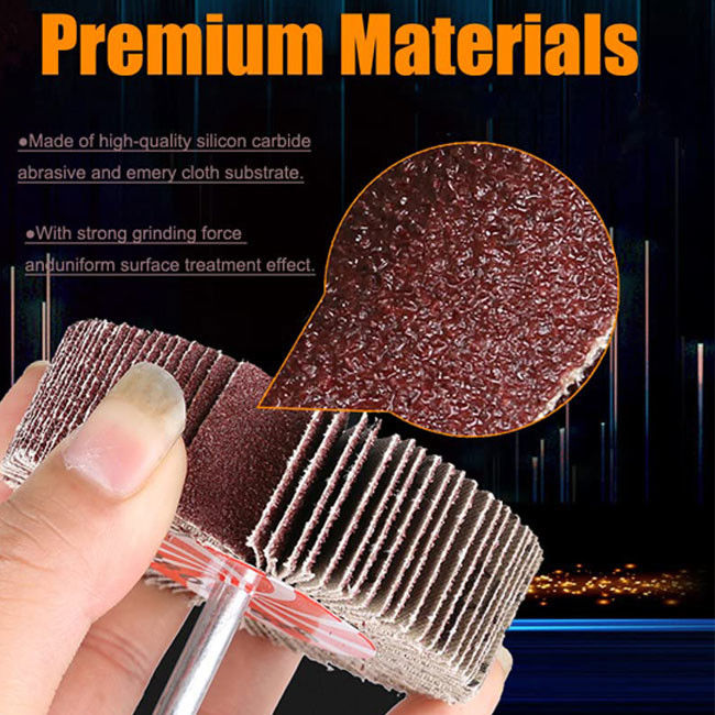 Consumibles para el pulido 60/80/120/240 Grúas Rueda abrasiva con colgajo Óxido de aluminio Rueda con colgajo para el pulido y la molienda
