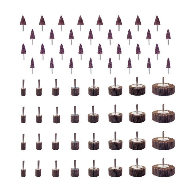 Rueda de solapa abrasiva de 60/80/120/240 granos, rueda de solapa de óxido de aluminio para pulido y esmerilado