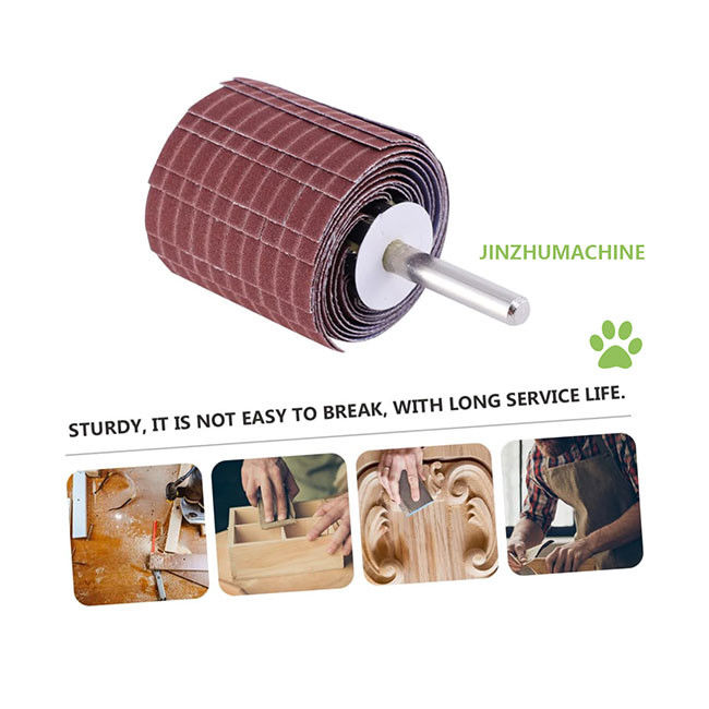 Consumables para el pulido Ruedas de laminación duraderas Tejido de esmeralda 250 * 50 mm Grita 240 alambre abrasivo Rueda de laminación para el pulido de molienda