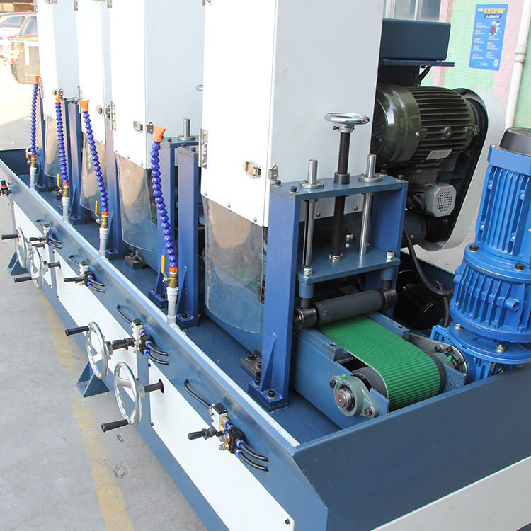 Máquina de dibujo de agua tipo transportador de esmerilado de 150 mm 2, máquinas de amoladora de banda con máquina de lijado de agua